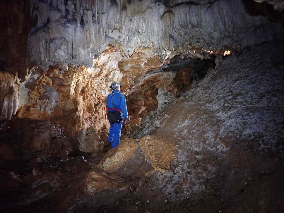 Splologie  la grotte de Gennevaux vers Montpellier