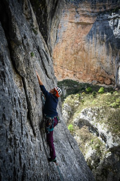 Grimpe gorges du Verdon, escalades facile � Hulk