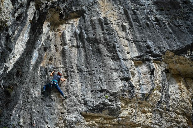 Escalade au pas d'Issane, gorges du Verdon